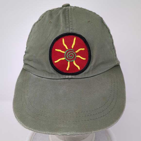 Sun Slideback Baseball Cap Green One Size Adjustable Embroidered 6 Panel Gap - Picture 2 of 9